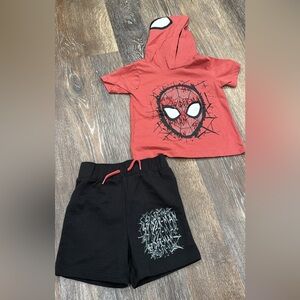 NWOT, Spider-Man matching set, size 2T